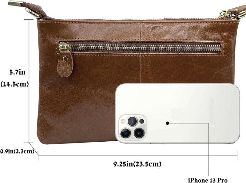 Beurlike Leather Wristlet Wallet Clutch Purses For Women Small Crossbody Phone Bags - Image 2